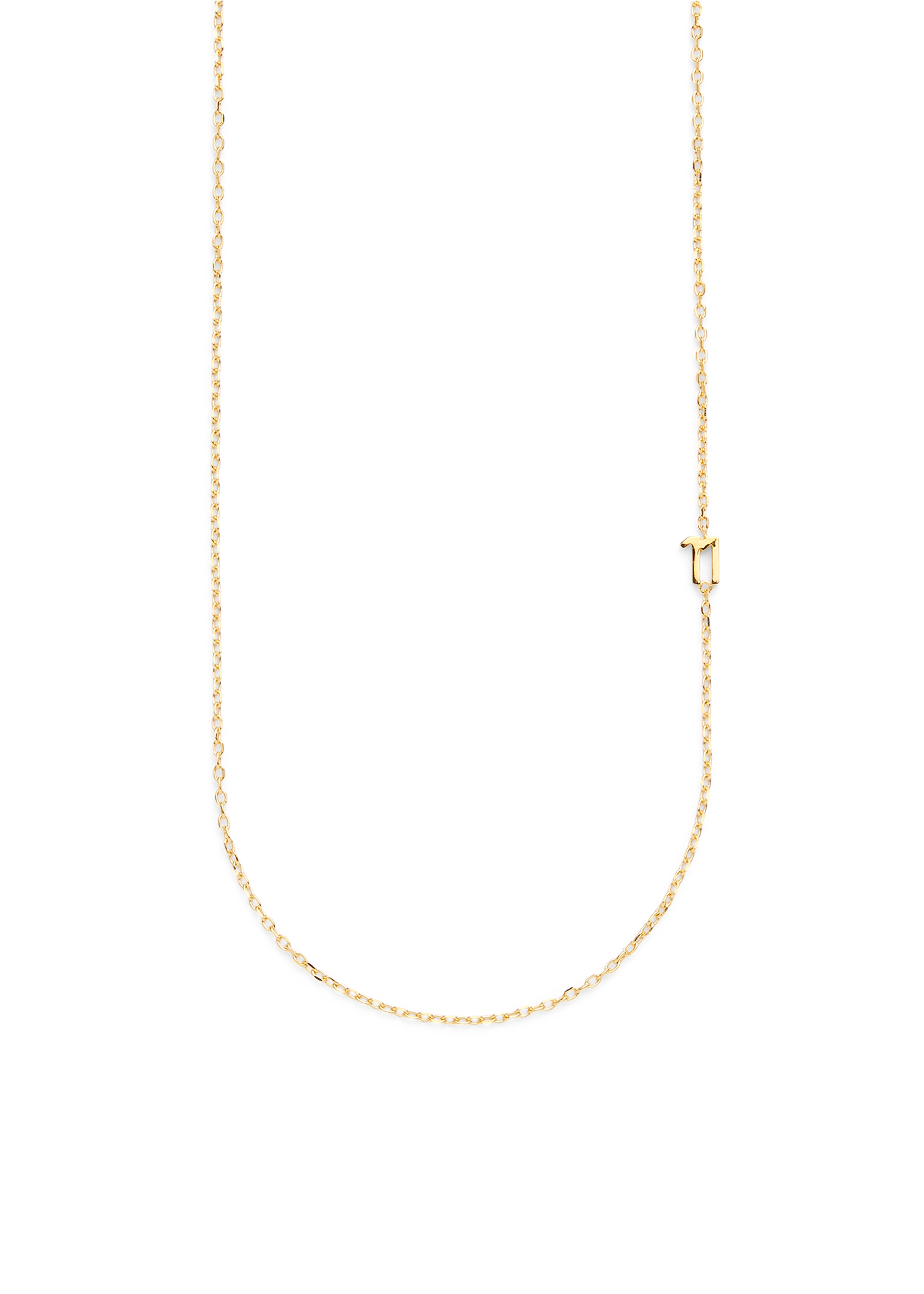 SMALL NUMBER NECKLACE PURE 18K GOLD 50L - 11