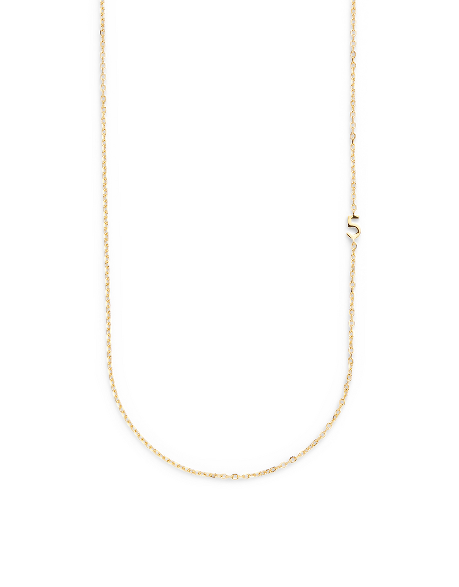 SMALL NUMBER NECKLACE PURE 18K GOLD 40L - 5