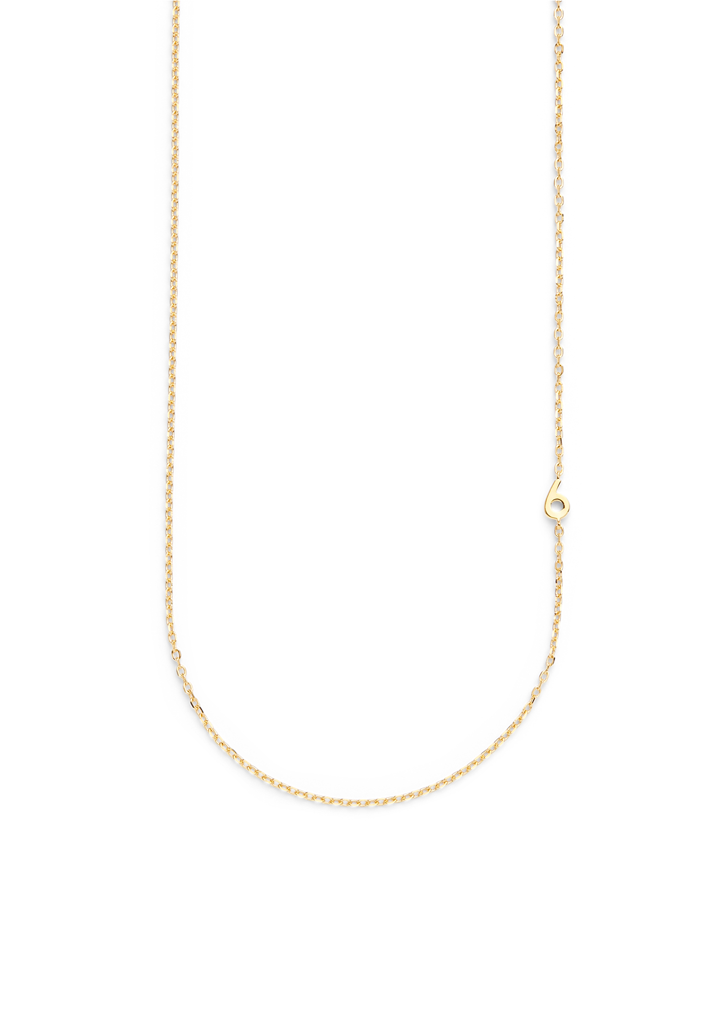 SMALL NUMBER NECKLACE GOLD 50L - 6