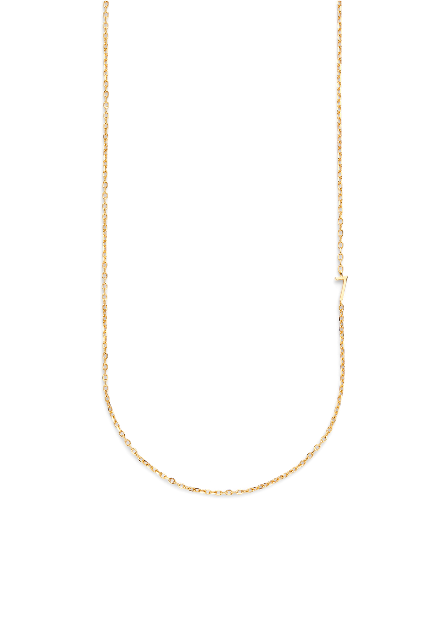 SMALL NUMBER NECKLACE GOLD 50L - 7