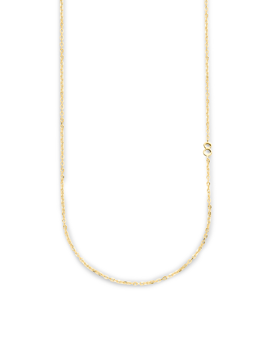 SMALL NUMBER NECKLACE PURE 18K GOLD 40L - 8