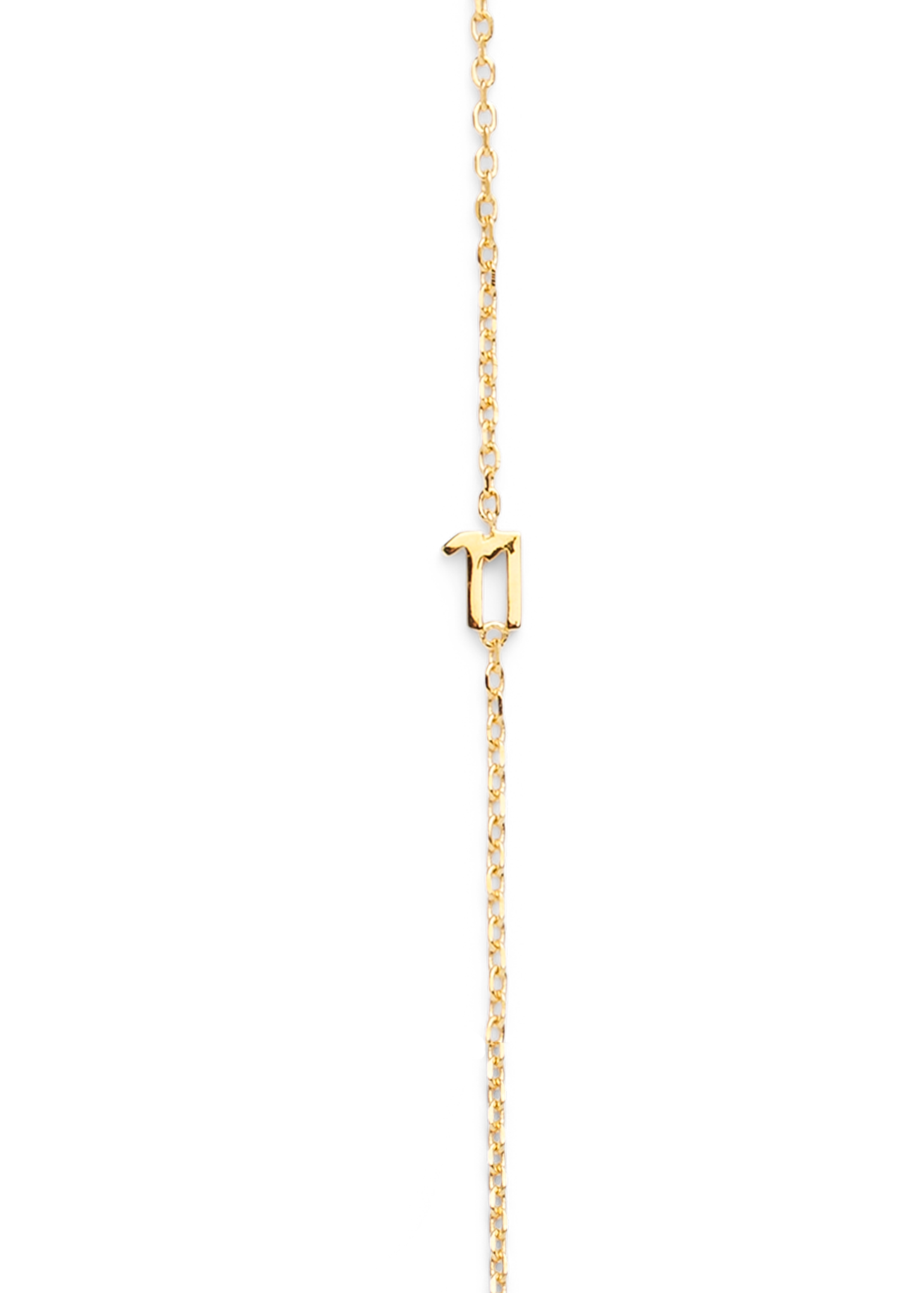 SMALL NUMBER NECKLACE GOLD 40L - 11