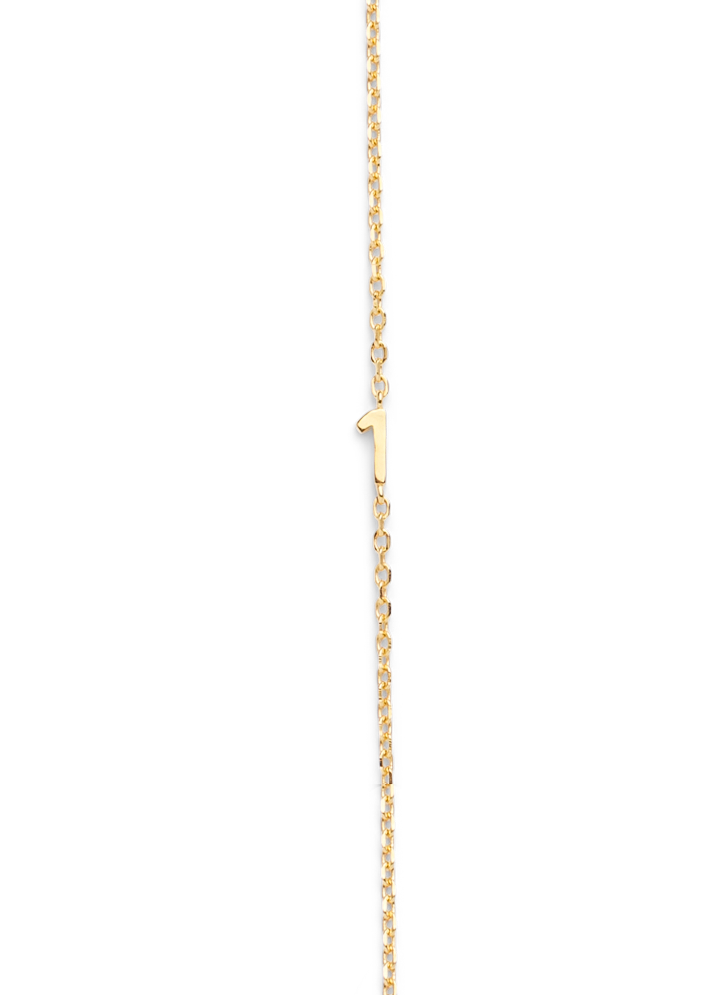 SMALL NUMBER NECKLACE GOLD 50L - 1