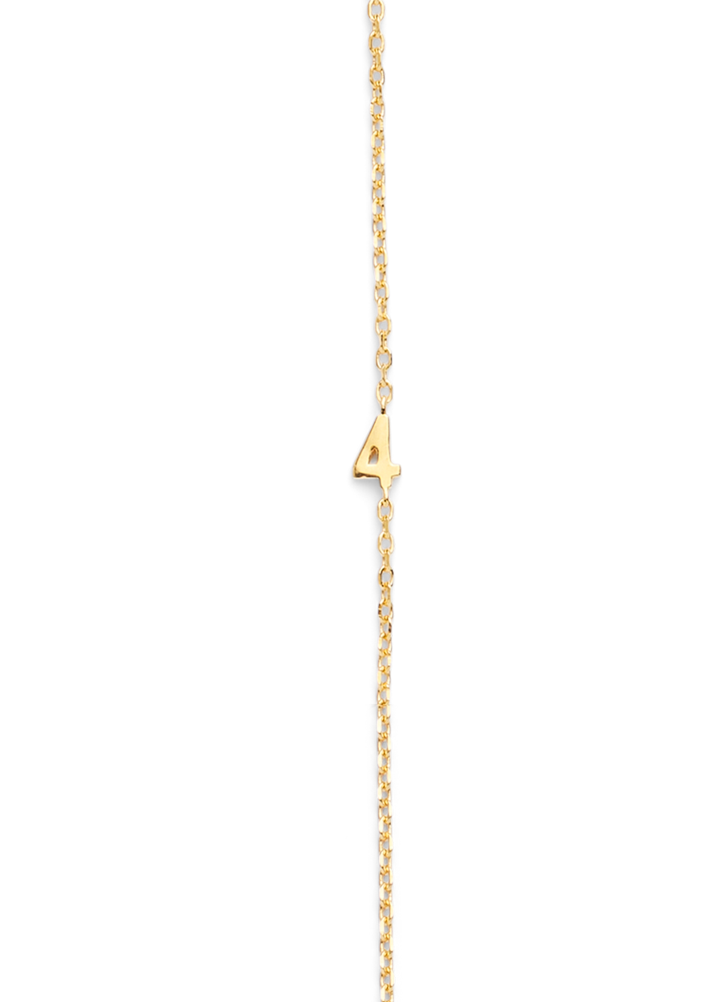 SMALL NUMBER NECKLACE GOLD 40L - 4