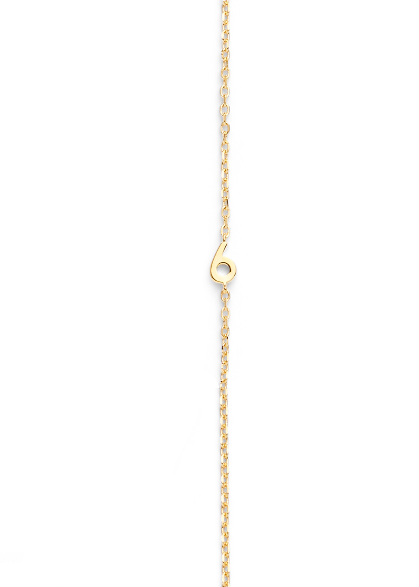 SMALL NUMBER NECKLACE GOLD 40L - 6