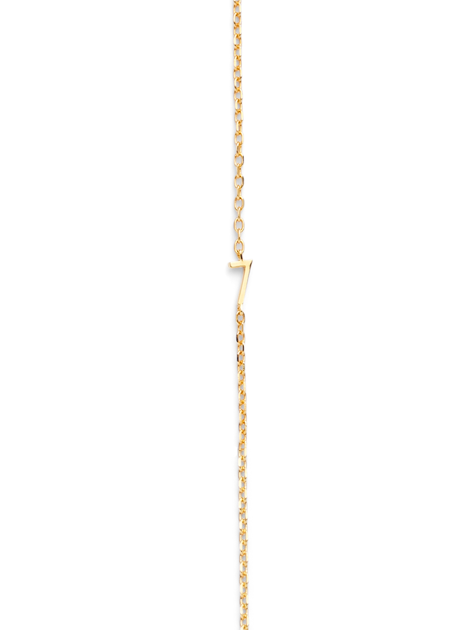 SMALL NUMBER NECKLACE GOLD 40L - 7