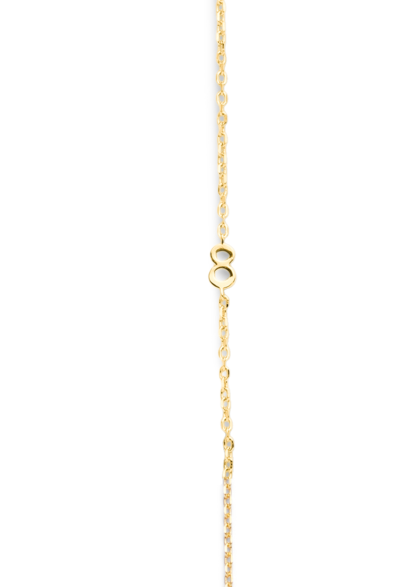 SMALL NUMBER NECKLACE GOLD 40L - 8