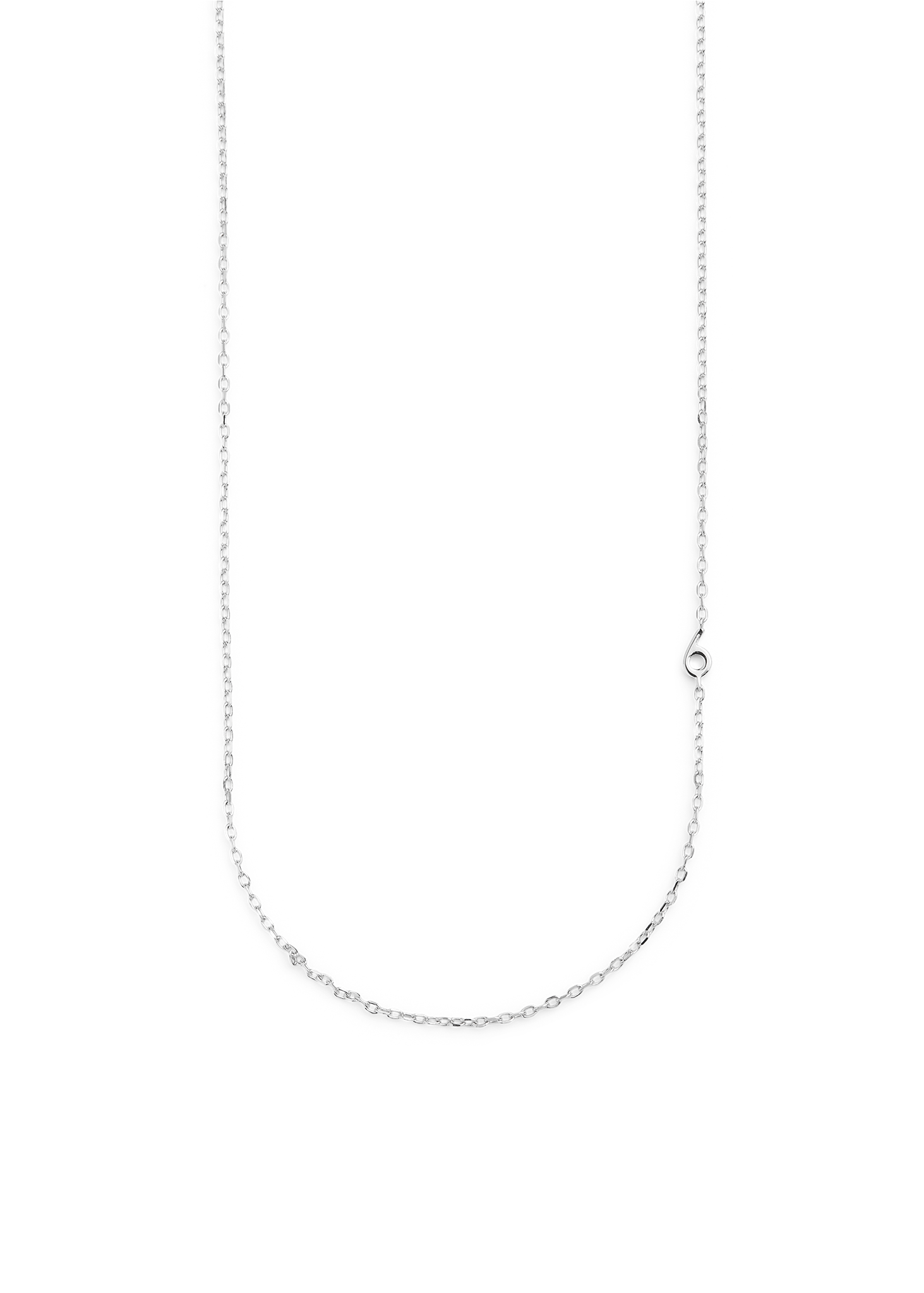 SMALL NUMBER NECKLACE SILVER 40L - 6