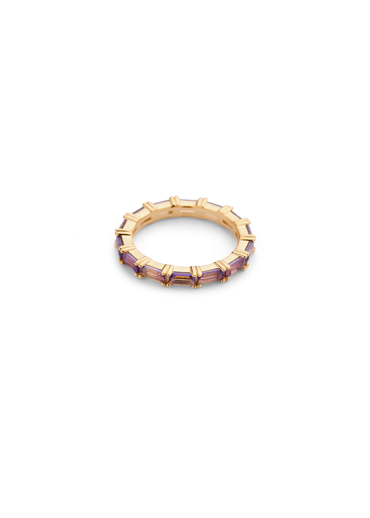 SHIFFER RING GOLD AMETHYST