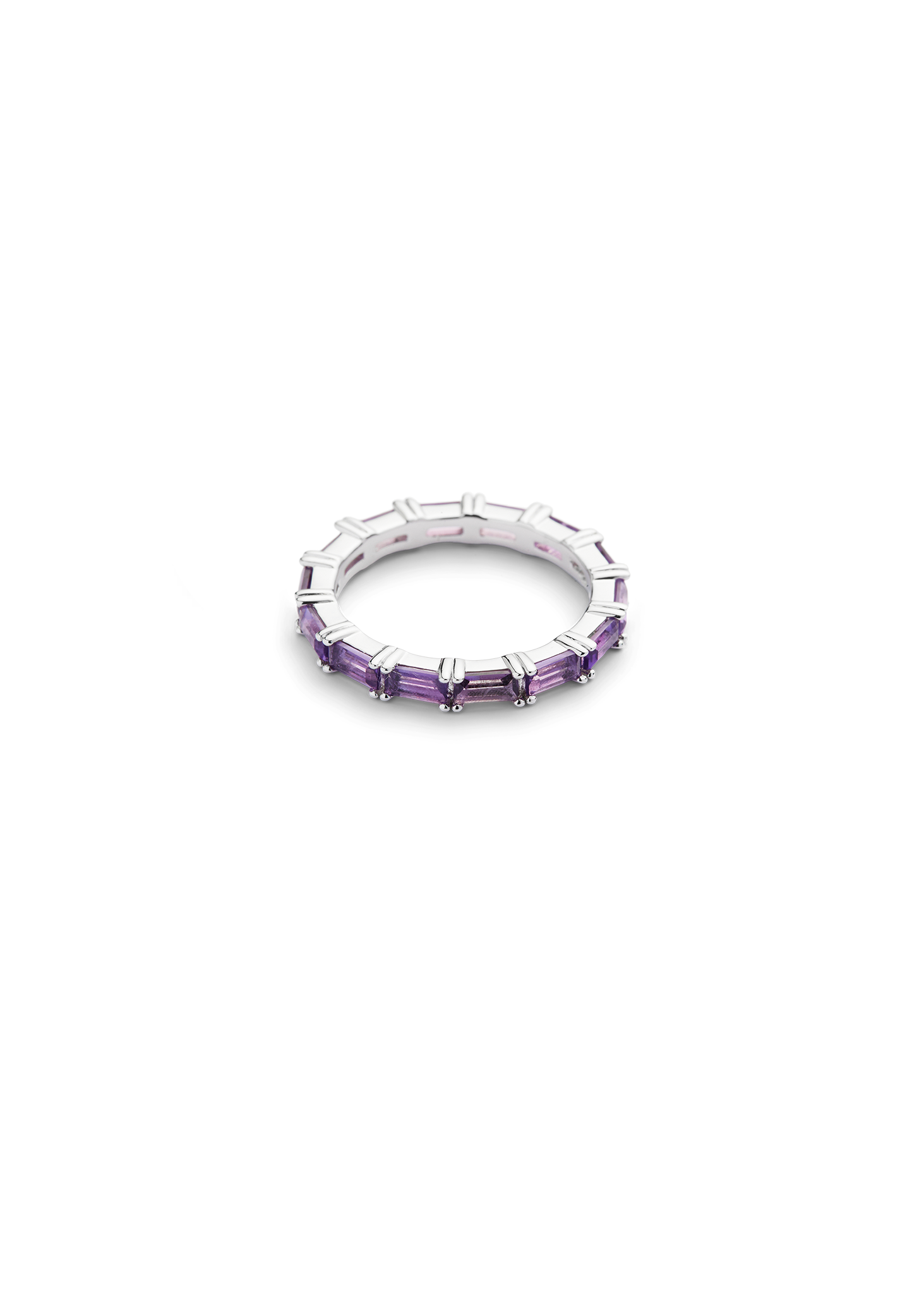 SHIFFER RING SILVER AMETHYST