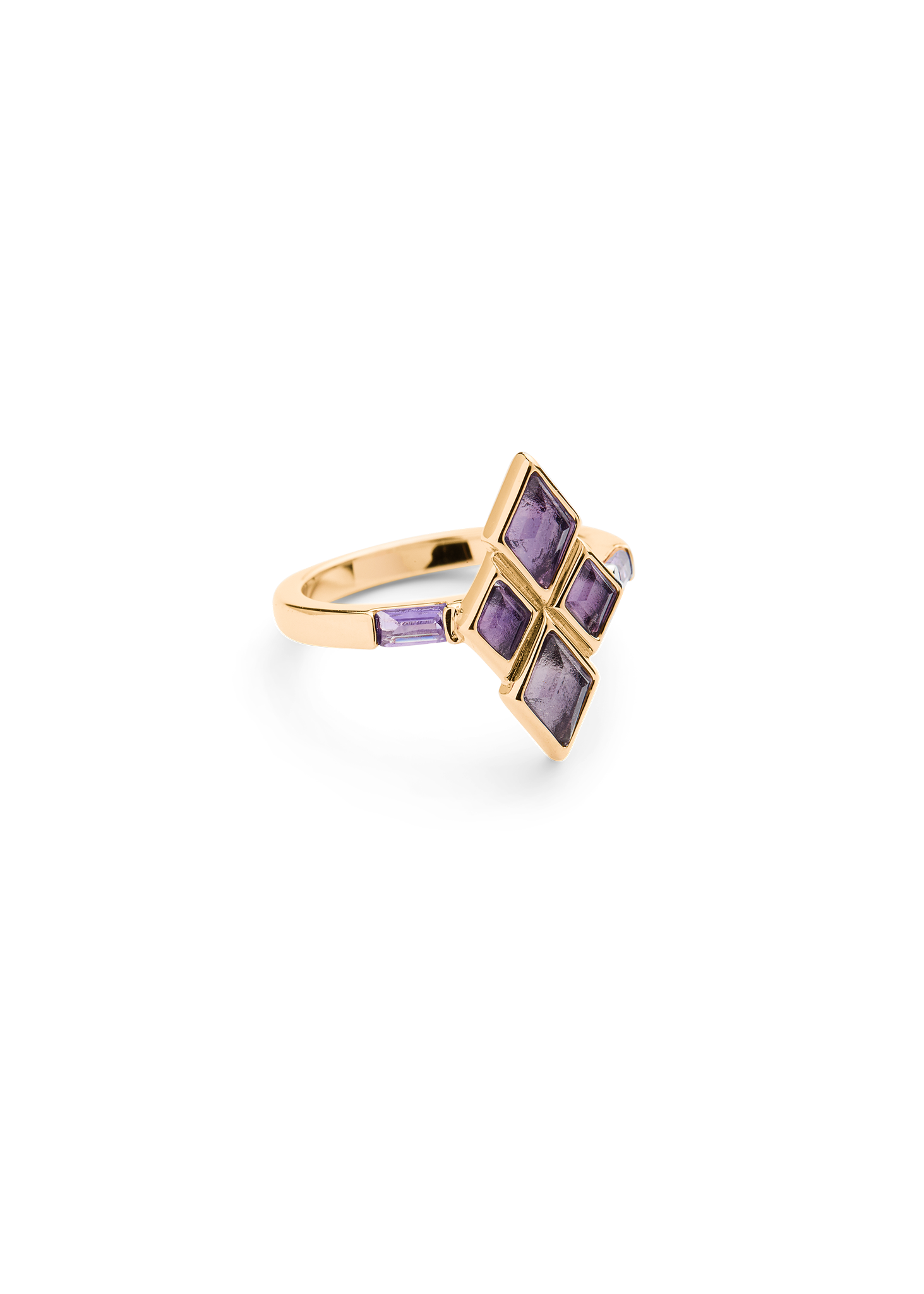 SIGNATURE RING GOLD AMETHYST